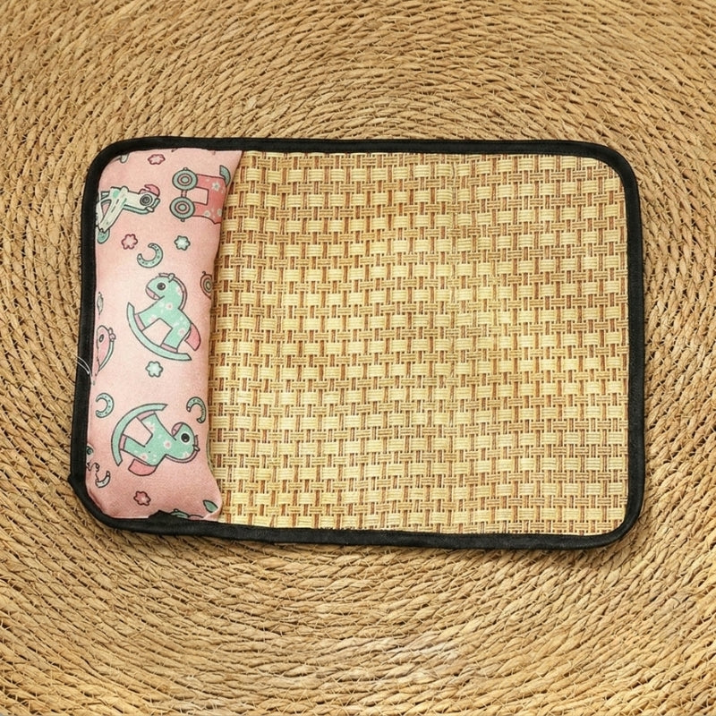 Tapis Rafraîchissant d'Été pour Chat en Rotin Naturel — Fraîcheur Naturelle Sans Gel, Sans Chimie