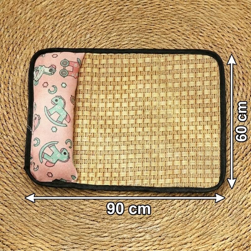 Tapis Rafraîchissant d'Été pour Chat en Rotin Naturel — Fraîcheur Naturelle Sans Gel, Sans Chimie
